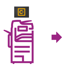 Imprimante icône violette